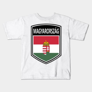 Flag Shield - Magyarorszag Kids T-Shirt